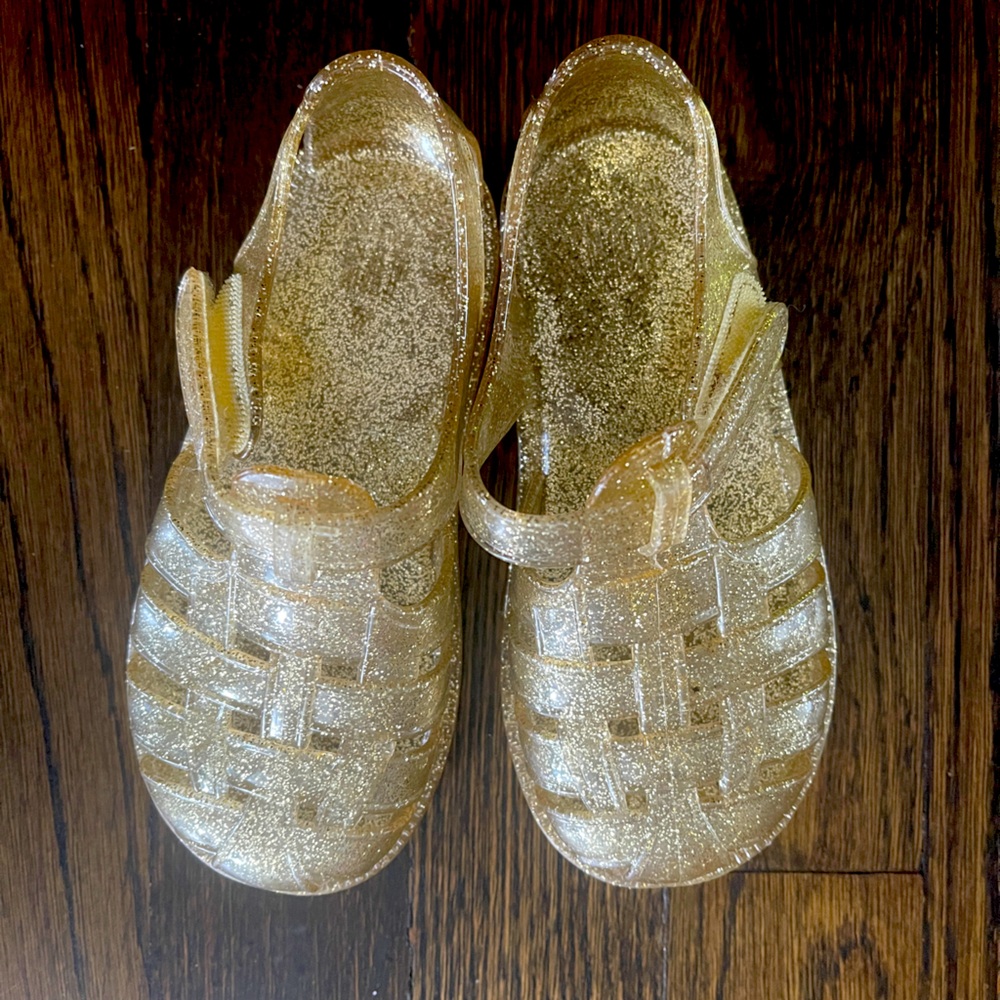 Gap toddler gold glitter sandals size 7